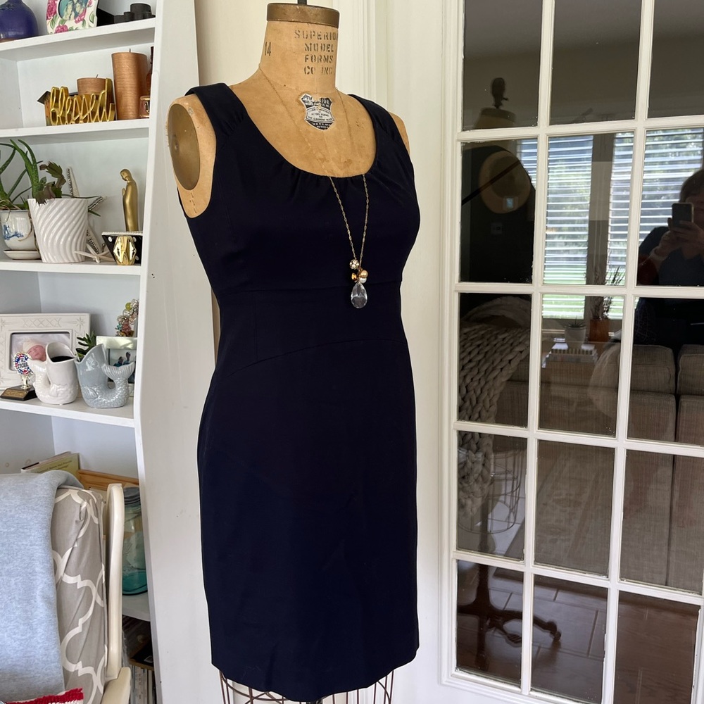 J. Crew Navy Sleeveless Mini Dress